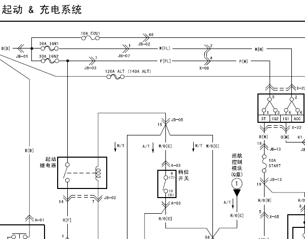 起亚赛拉图充电电路图