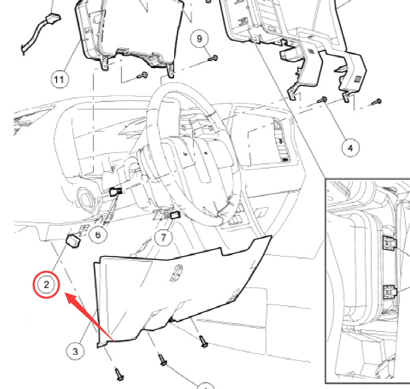 14年林肯领航员伸缩踏板位置