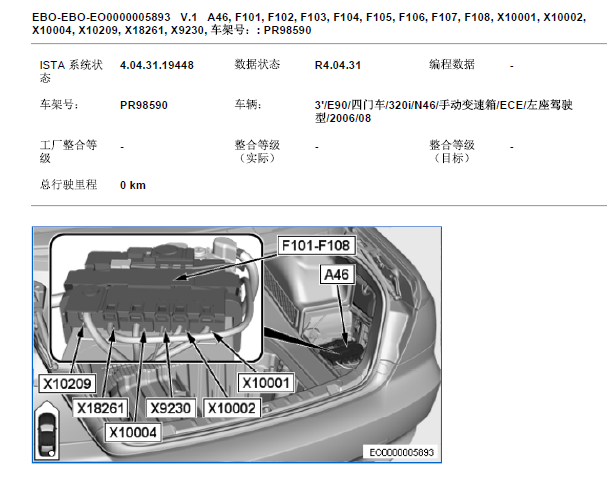 2006年宝马320i 保险丝资料