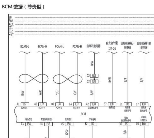 16年北汽幻速S3L  BCM电路图