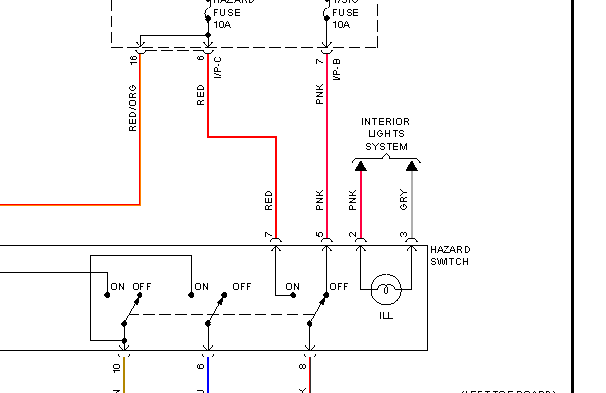 2012年现代酷派危险报警闪光灯电路图