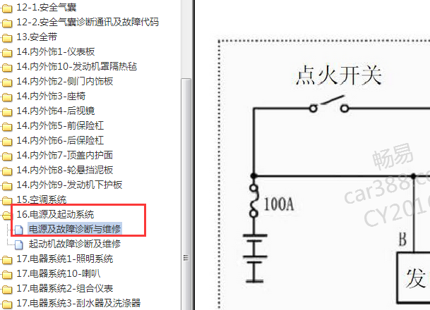 2017年中兴威虎点火开关相关电路