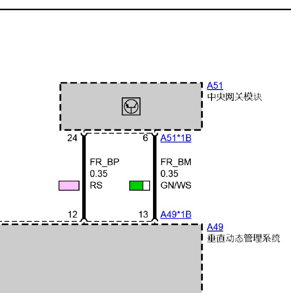 2010年宝马730动态垂直悬架系统电路图