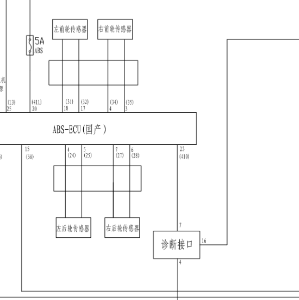 金杯阁瑞斯诊断接口电路图