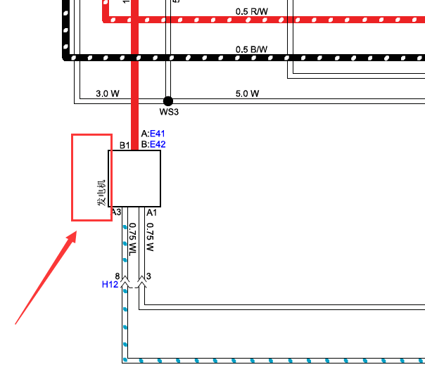 五十铃皮卡发电机电路图