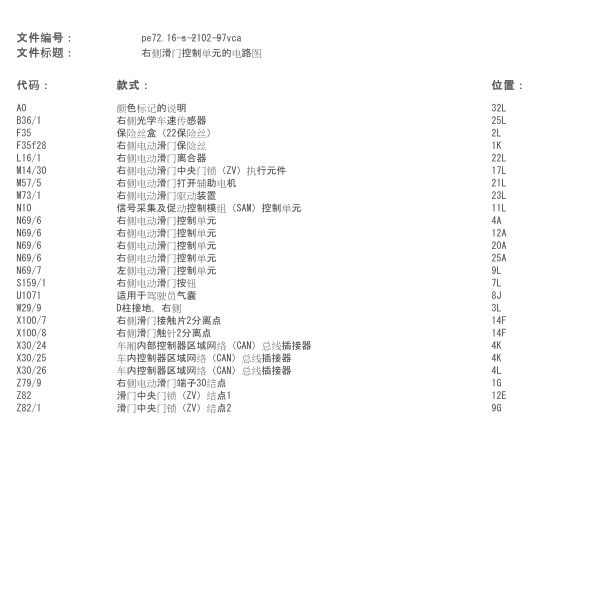 2013年奔驰唯雅诺门锁电路图