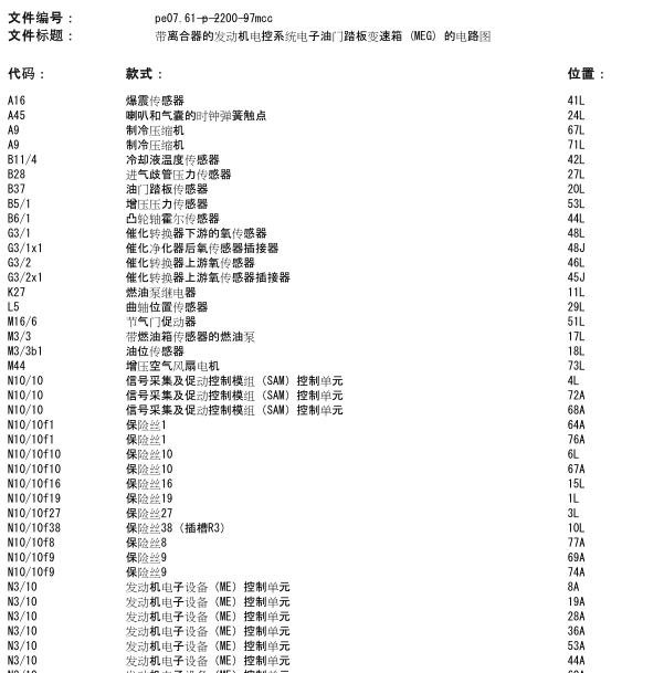 2012年奔驰SMART风扇电路图