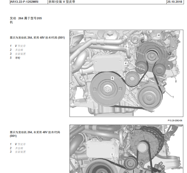 奔驰C260 264发动机维修手册