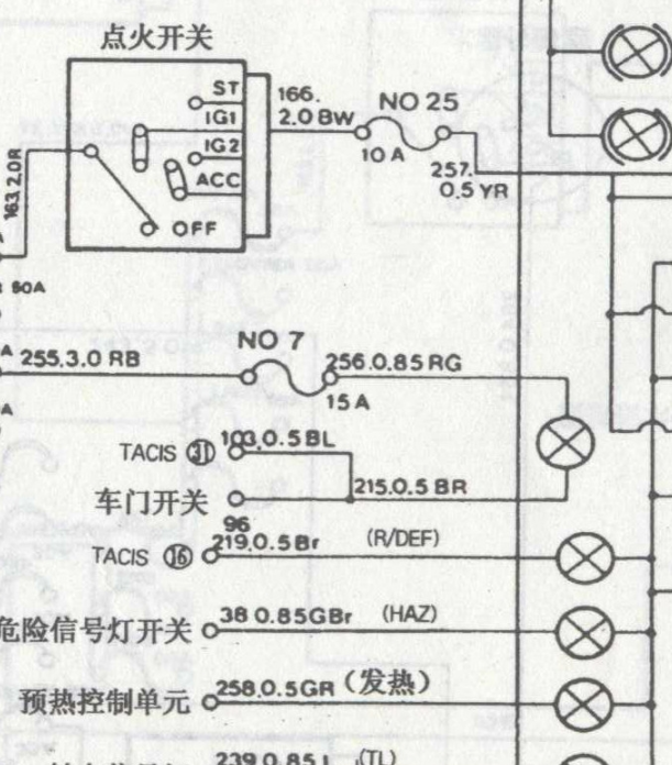 10年伊思坦纳仪表电路图