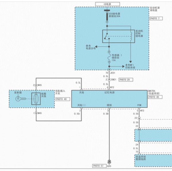 2009年御翔智能钥匙电路图