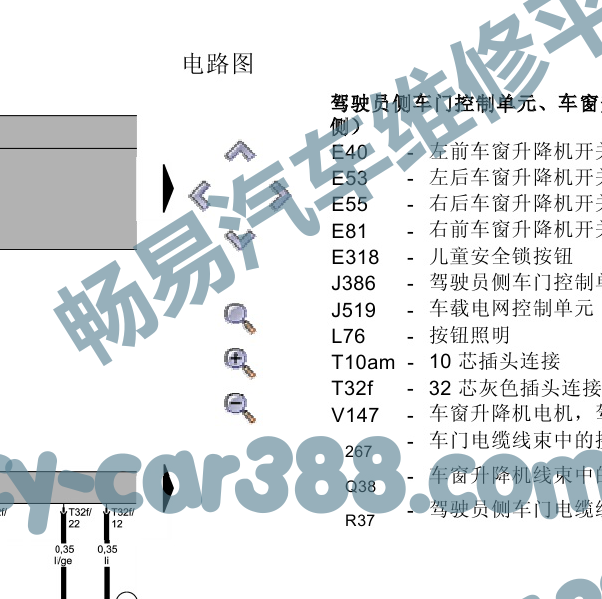 2005年途锐J519电路图