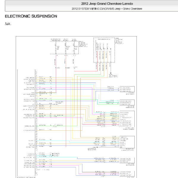 2012年大切诺基空气悬挂线路图