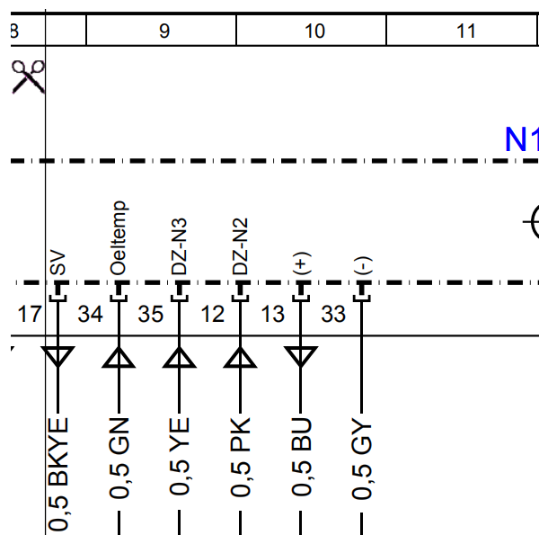 2013奔驰C180变速箱电路图