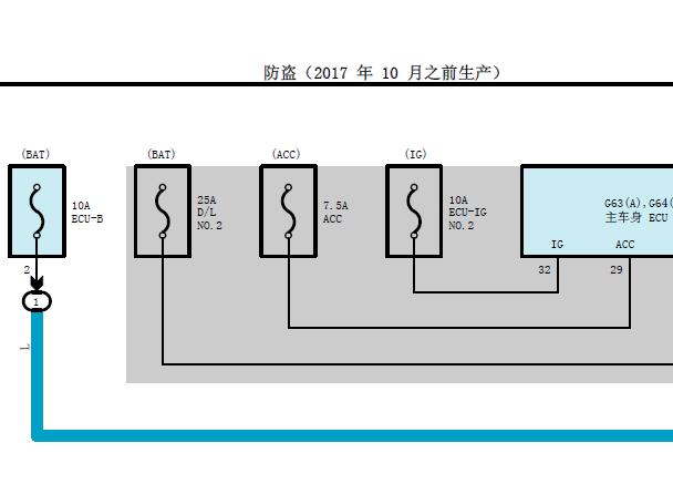 丰田普拉多防盗电路图