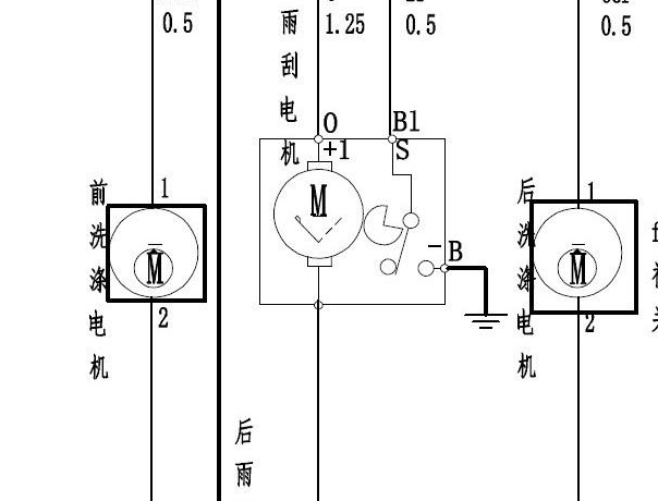 2017-2019年风光580雨刮电路图