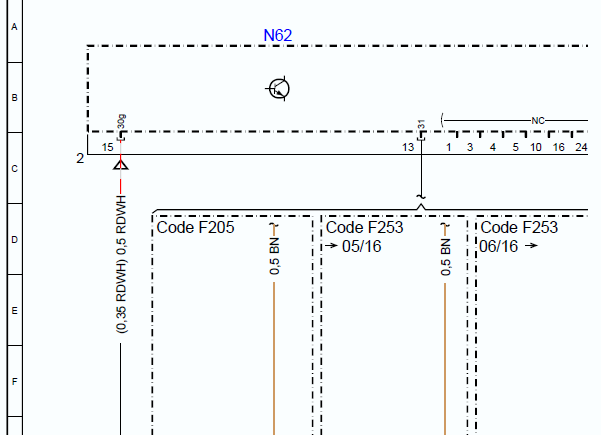 2016年奔驰C180倒车雷达电路图