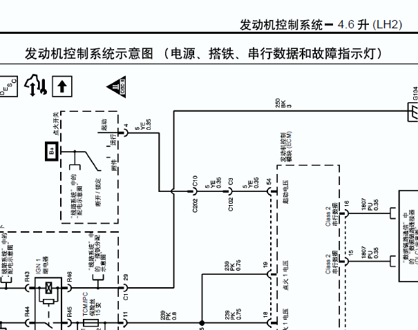 凯迪拉克SRX发动机和空调电路图