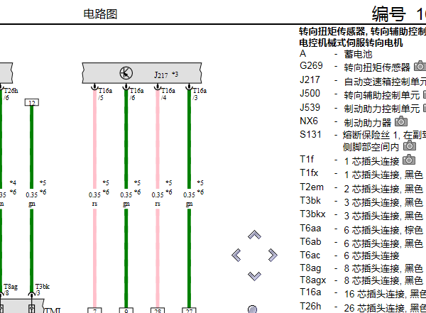 2016年奥迪Q7转向机电路图