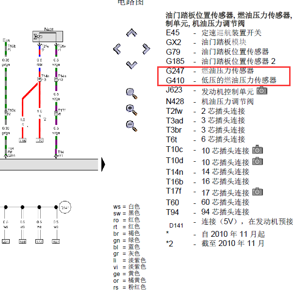 大众途锐CJTA发动机电路图