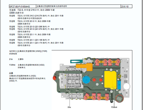 2006年奔驰S350变速箱资料