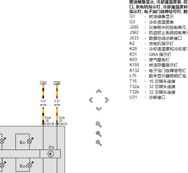 2006年大众帕萨特OBD电路图