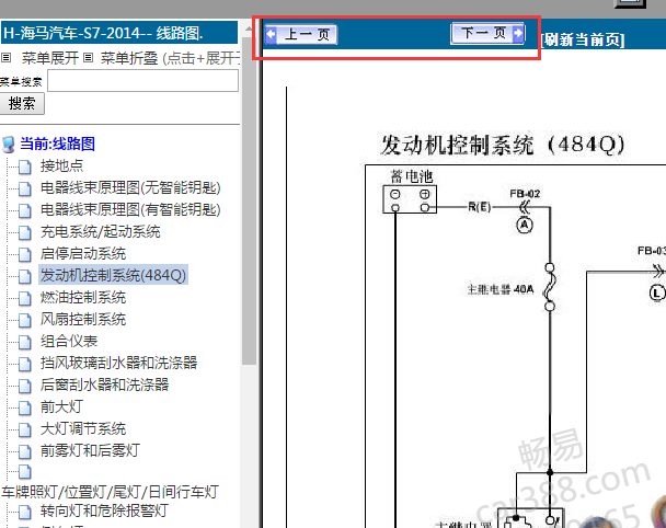 2014年海马S7电路图