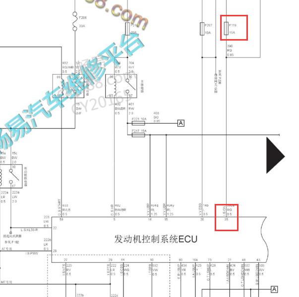 2017-2018年 长城H2 10号保险电路图