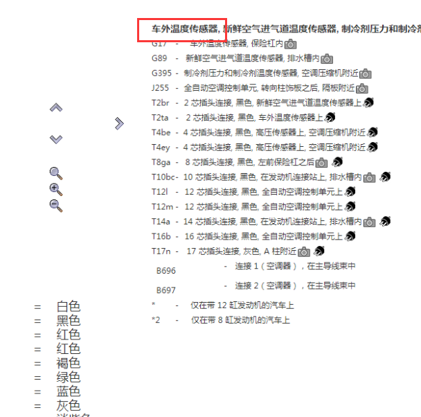 2015年宾利飞驰车外温度传感器电路图.