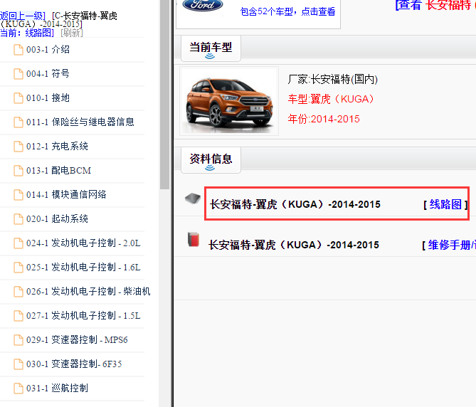 2014年福特翼虎电路图
