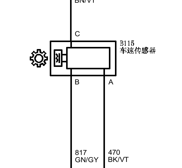 2015年雪佛兰科鲁兹车速传感器电路图