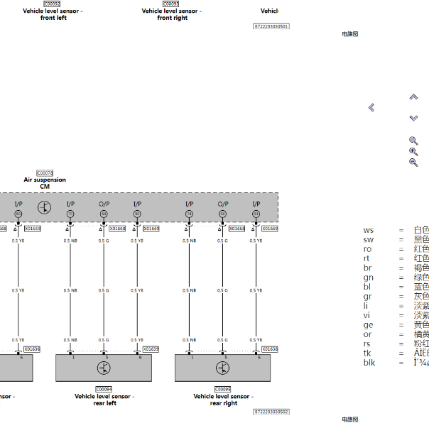 2006年宾利飞驰空气悬架电路图.
