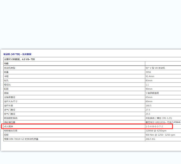 2018年宾利添越v8发动机气缸排列顺序