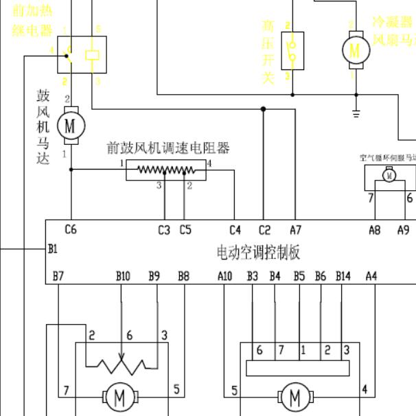 2004-2009年金杯阁瑞斯空调电路图