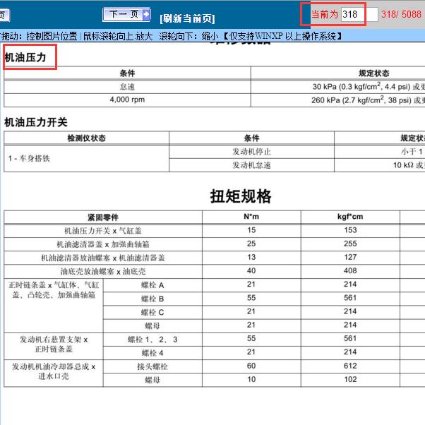 2011年丰田汉兰达发动机机油压力标准值