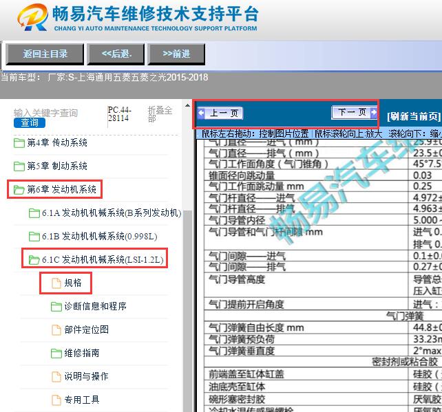 2015-2018年五菱之光气门间隙