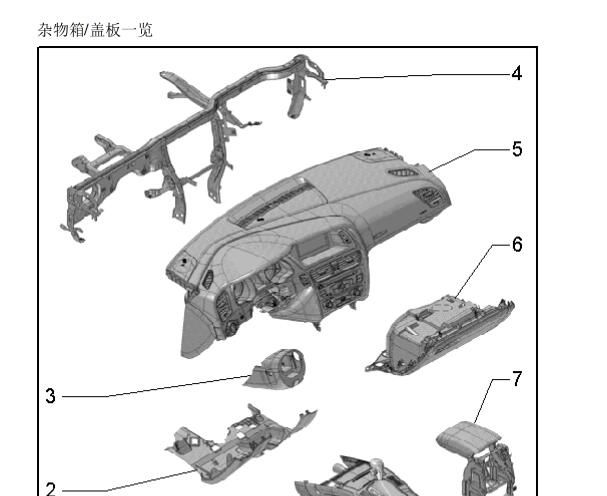 2016年奥迪A4仪表台和杂物箱拆装