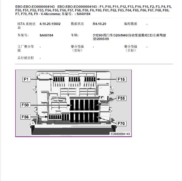 2005年宝马320 保险位置