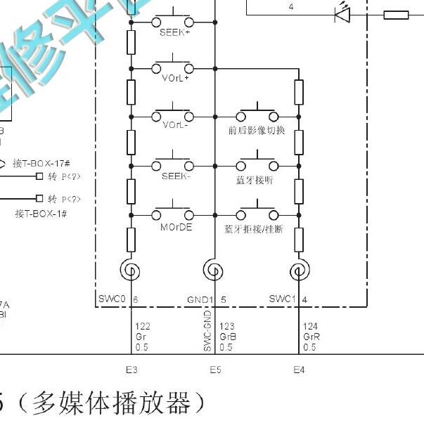 2016-2018年长城哈弗H6运动版多功能方向盘电路图.