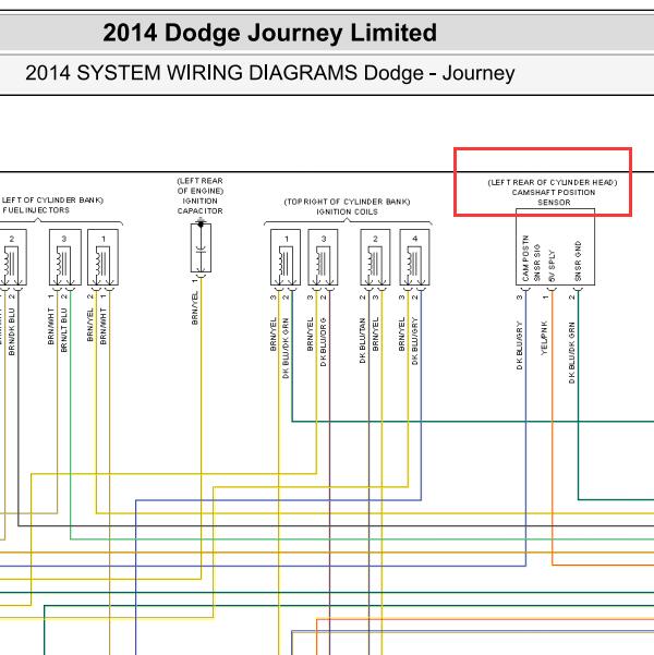 2014年道奇酷威凸轮轴位置传感器电路