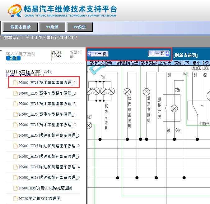 2014年江铃顺达  仪表电路图