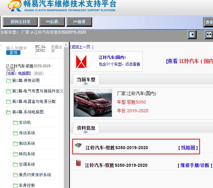 江铃汽车-驭胜S350-2019-2020[ 线路图 ]
