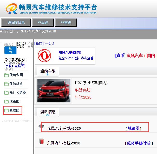 2020年东风奕炫全车电路图