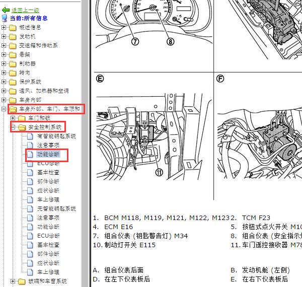 2011年日产天籁车身位置