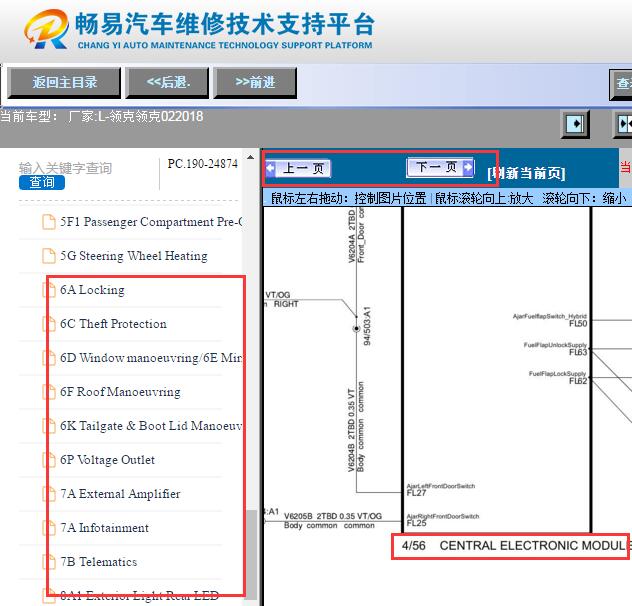 2018年领克02车身相关电路图