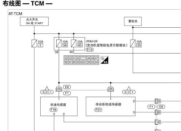 日产RE4F03B变速箱电路图