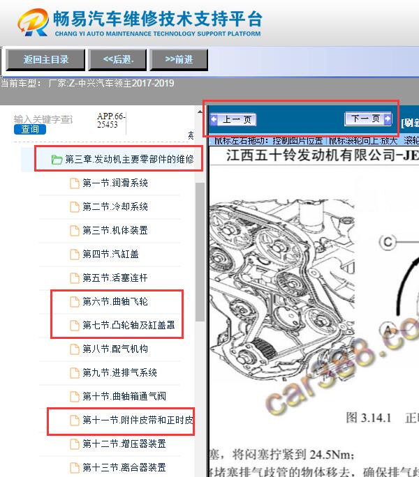 2017-2019年中兴领主 JE4D25Q5A发动机维修手册