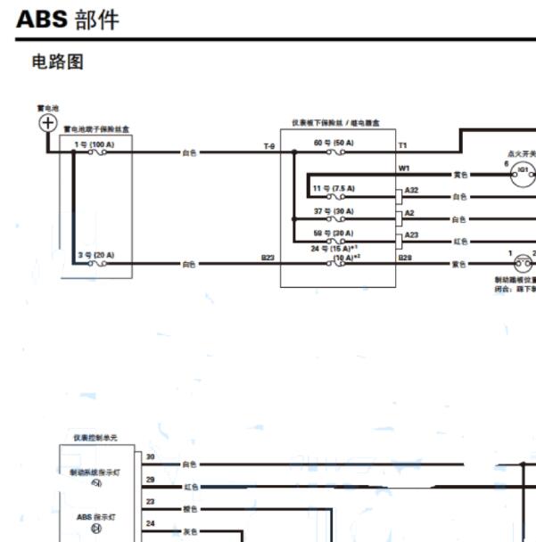 2007年本田思迪 ABS电路图