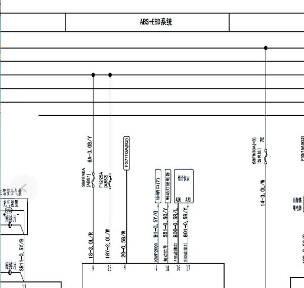 2019年庆铃达咖ABS电路图