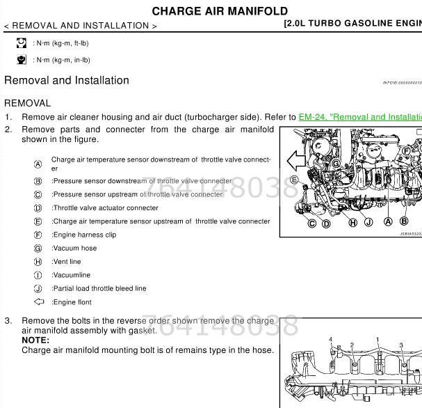 2014-2017年英菲尼迪Q50发动机维修手册