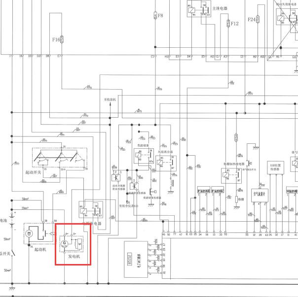 2010-2015年依维柯 发电机电路图